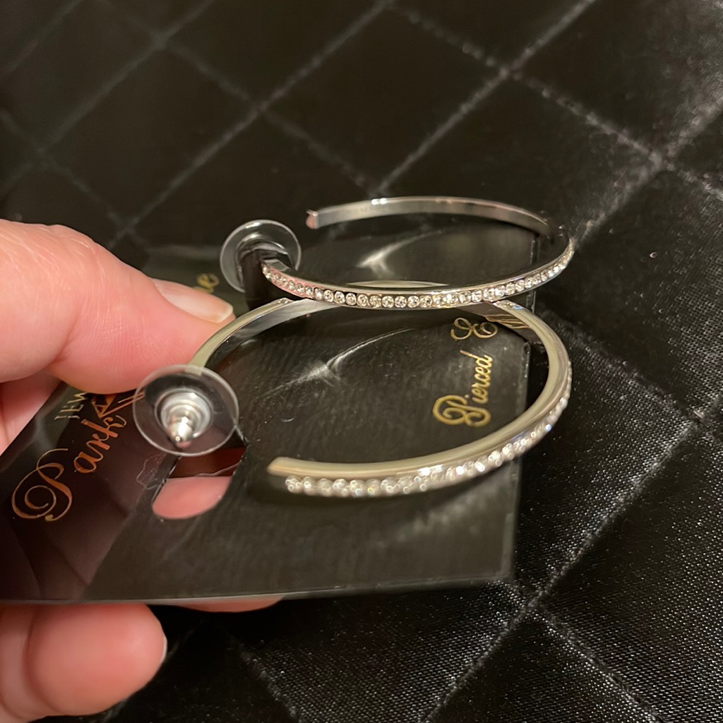 Jewels By Park Lane Reaction Earring Genuine Swarovski Crystal Brand Msrp 89